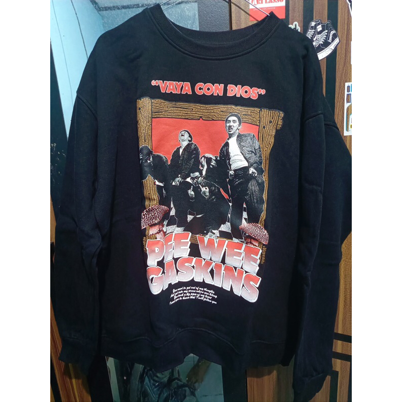 crewneck sweater pwg peeweegaskins merch vaya con dios ukuran m