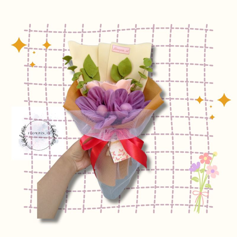 BUKET HIJAB ISI 2 HIJAB / BUKET HIJAN WISUDA