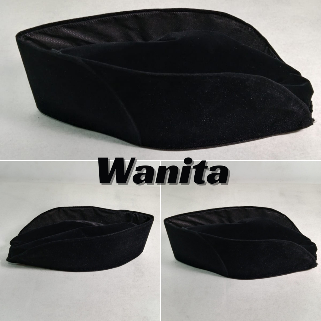 Peci PNS Peci Paskibra wanita hitam