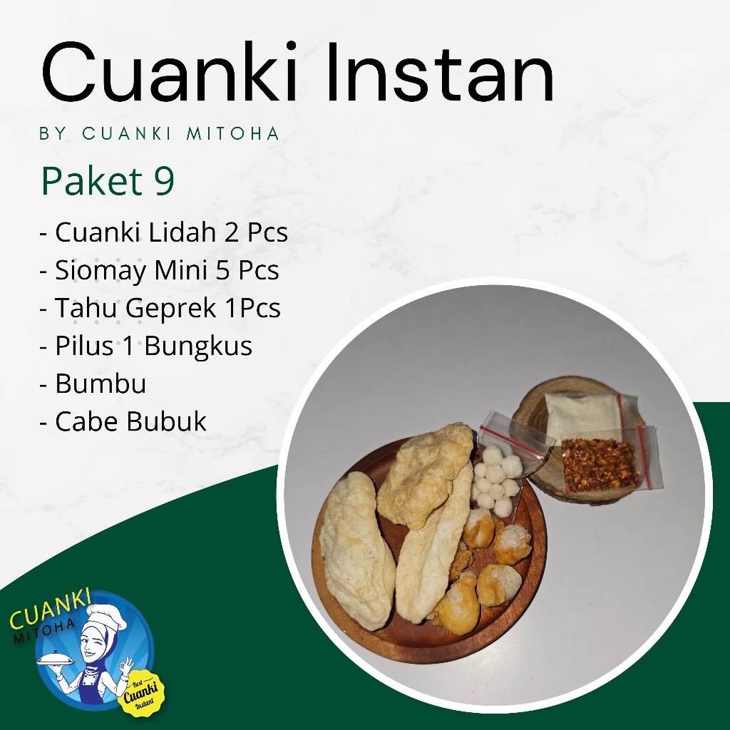 

Cuanki Instan Mitoha Paket 9 Komplit + Bumbu