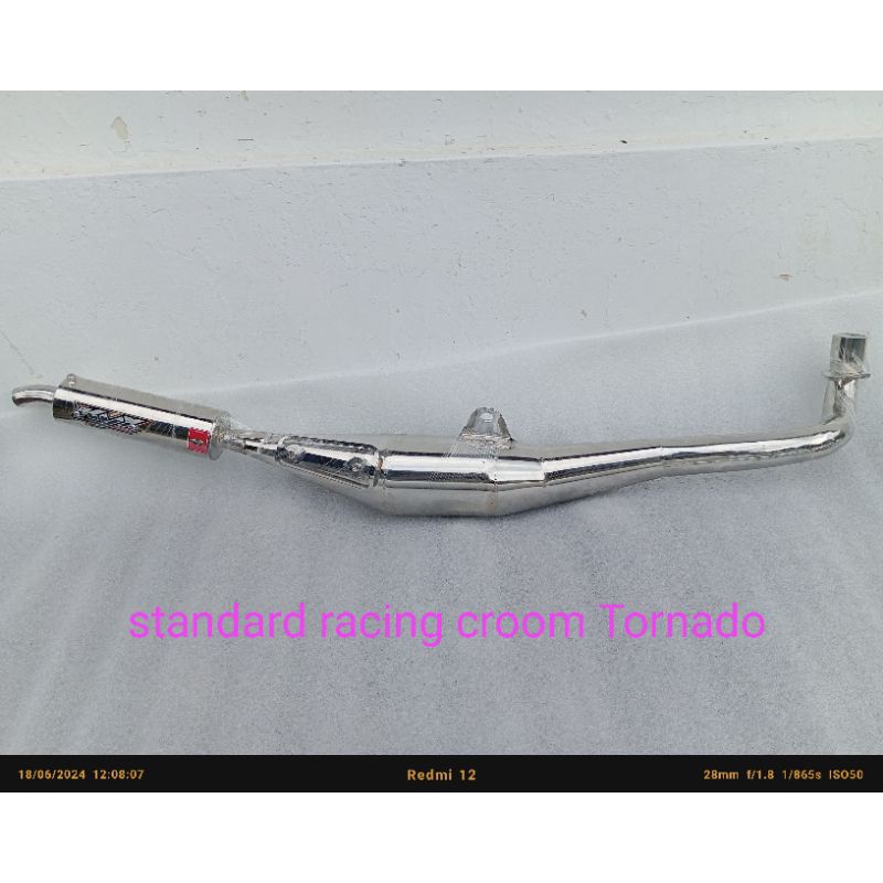 Knalpot standard crom original KYX RACING Suzuki Tornado
