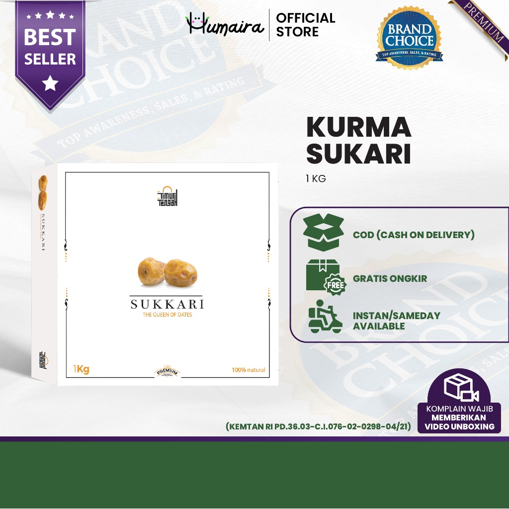 

Kurma Sukari TIMUR TENGAH - Premium Dates High Quality