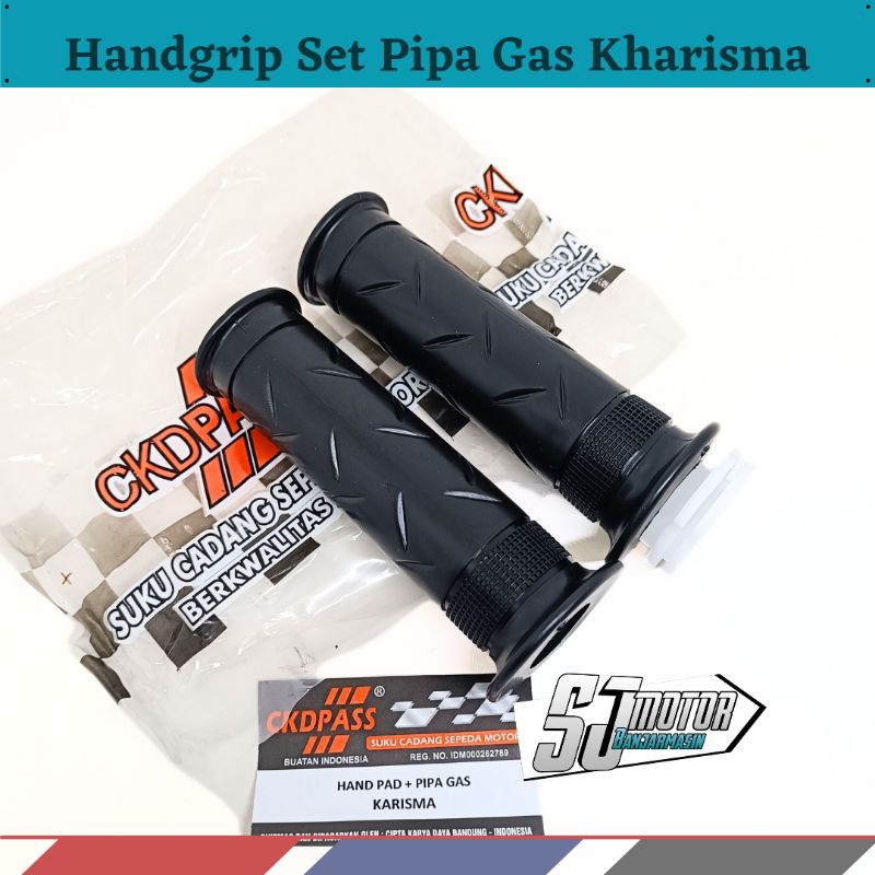 Handgrib Hand Grip Set Pipa Selongsong Gas Kharisma Supra X 125
