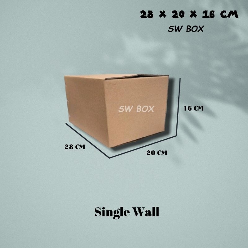 

Kardus Ukuran 28x20x16 CM Box untuk packing ST