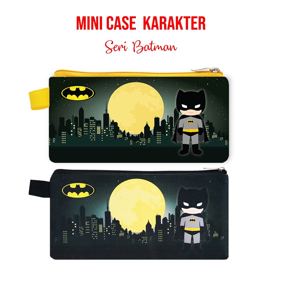 

MURMER Mini Case Batman Hitam Stationary Organizer Pencil Case Tempat Pensil Travelling Organizer