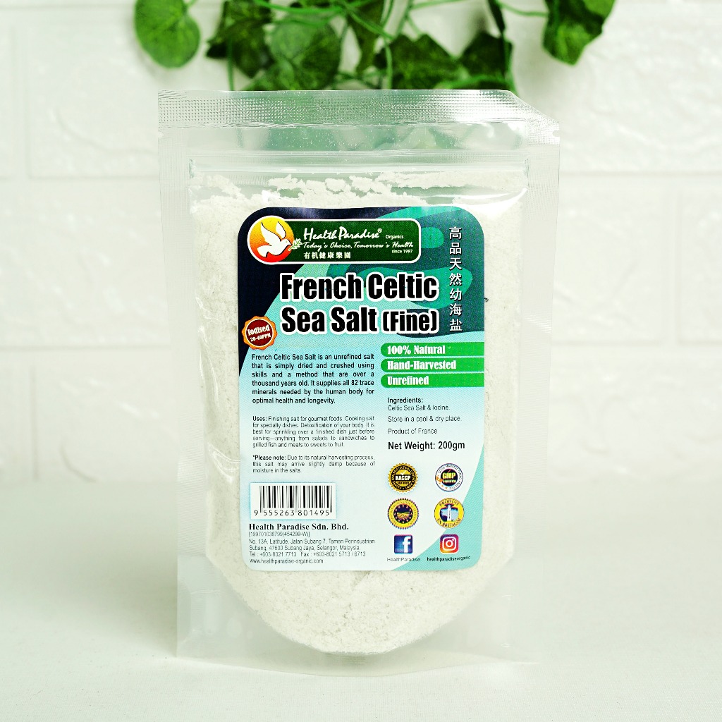 

RB HP French Celtic Sea Salt 200gr Garam Celtic Fine and Coarse