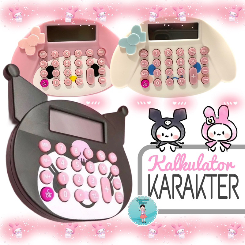 

Kalkulator Import Sanrio/Kalkulator Cinnamoroll/Kalkulator Melody Kuromi/Kalkulator Bentuk Kepala 8 Digit/Hadiah Gift