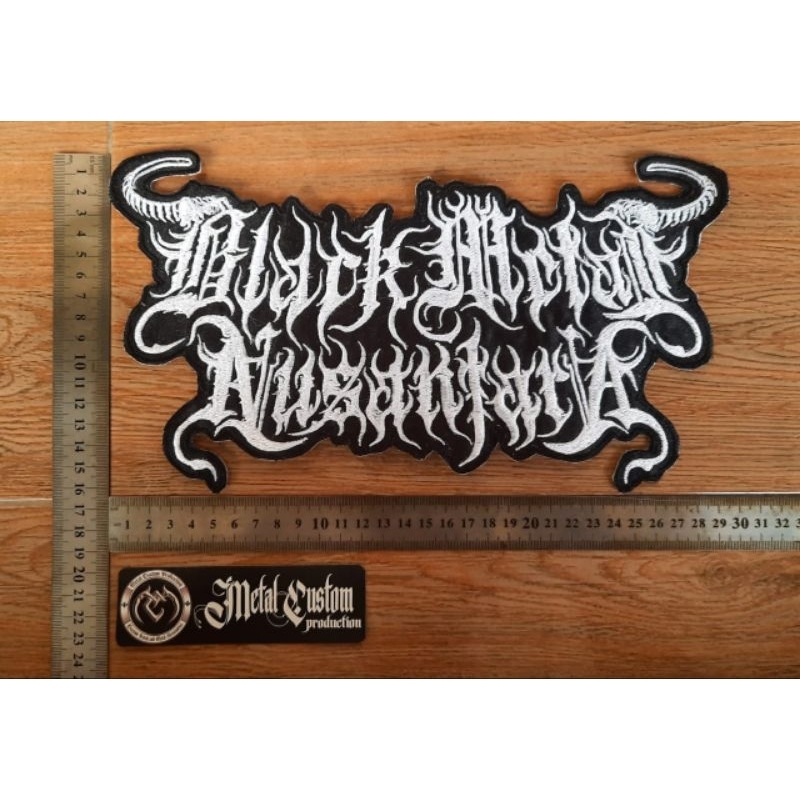 Backpatch Black Metal Nusantara / Bordir Band / Bordir Besar Band / Patch Band / Bordir Besar / Embl