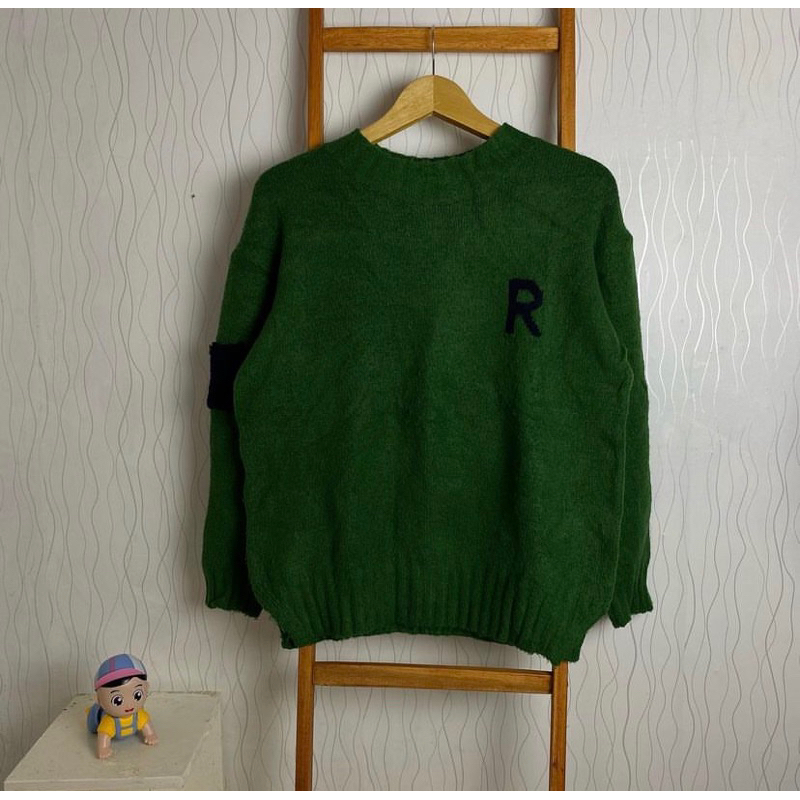 [PRELOVED] RAJUT KNITWEAR HIJAU WANITA