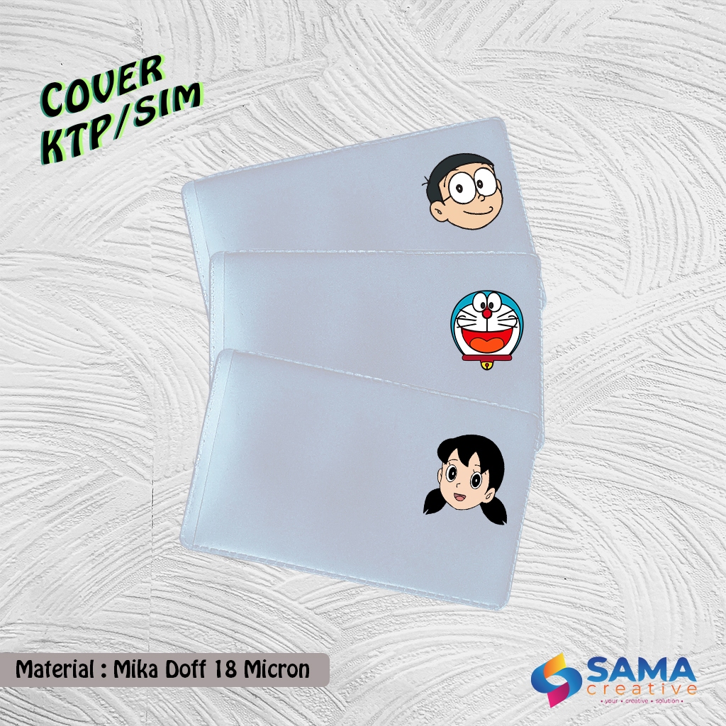 

Doraemon - Cover KTP / SIM Karakter unik- Sarung Plastik Mika Pelindung Kartu Nobita Shizuka