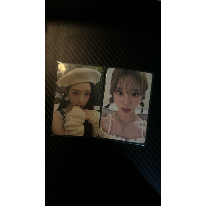 Winter melet and Irene smcu winter 2023 beret photocard pc red velvet aespa