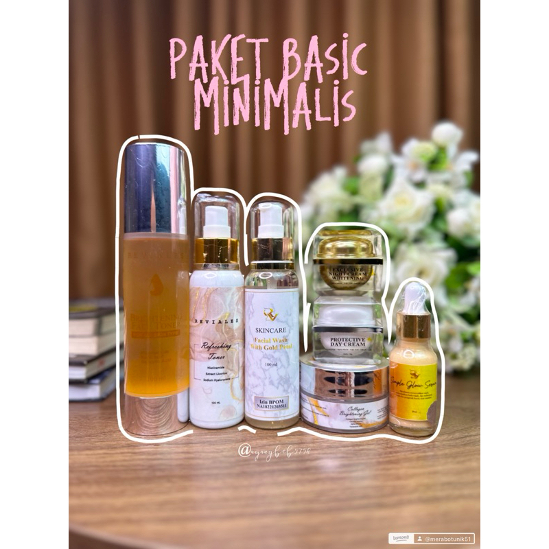 Paket Lengkap Minimalis Whitening Glowing by RV Skincare