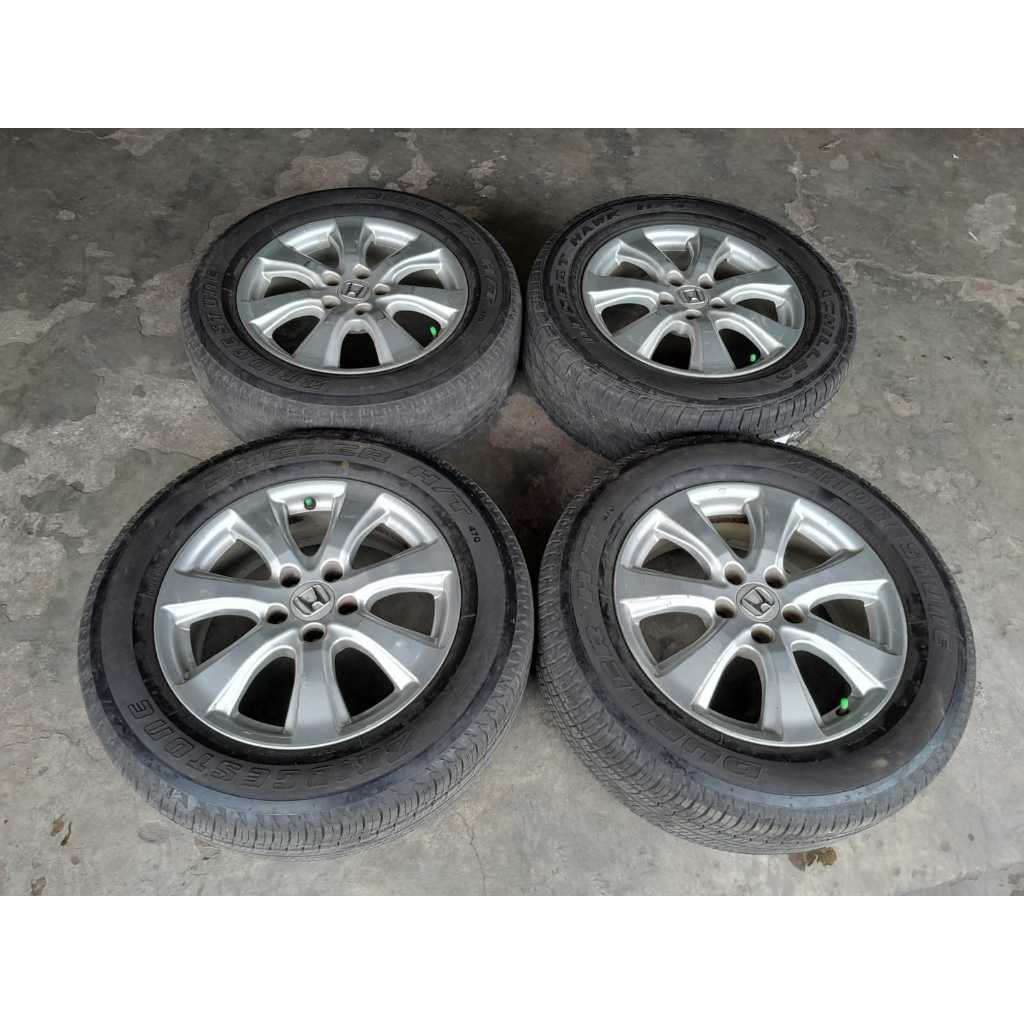 Velg bekas copotan mobil crv ring 17 lubang baut 5x114 + ban seken murah gratis ongkir