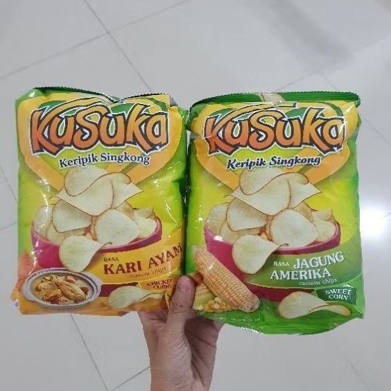 

Kusuka keripik singkong rasa KARI AYAM / JAGUNG AMERIKA 100gr