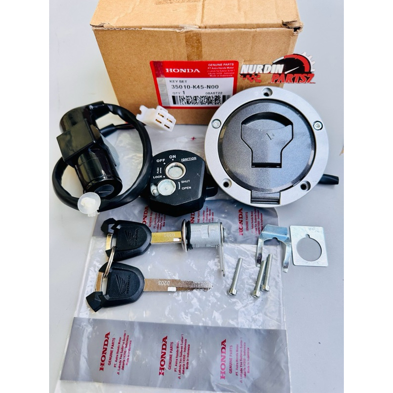 KUNCI KONTAK KEY SET ASSY HONDA NEW CBR 150R CBR 150R CBR NEW FACELIFT KODE K45 Soket 4 Kabel
