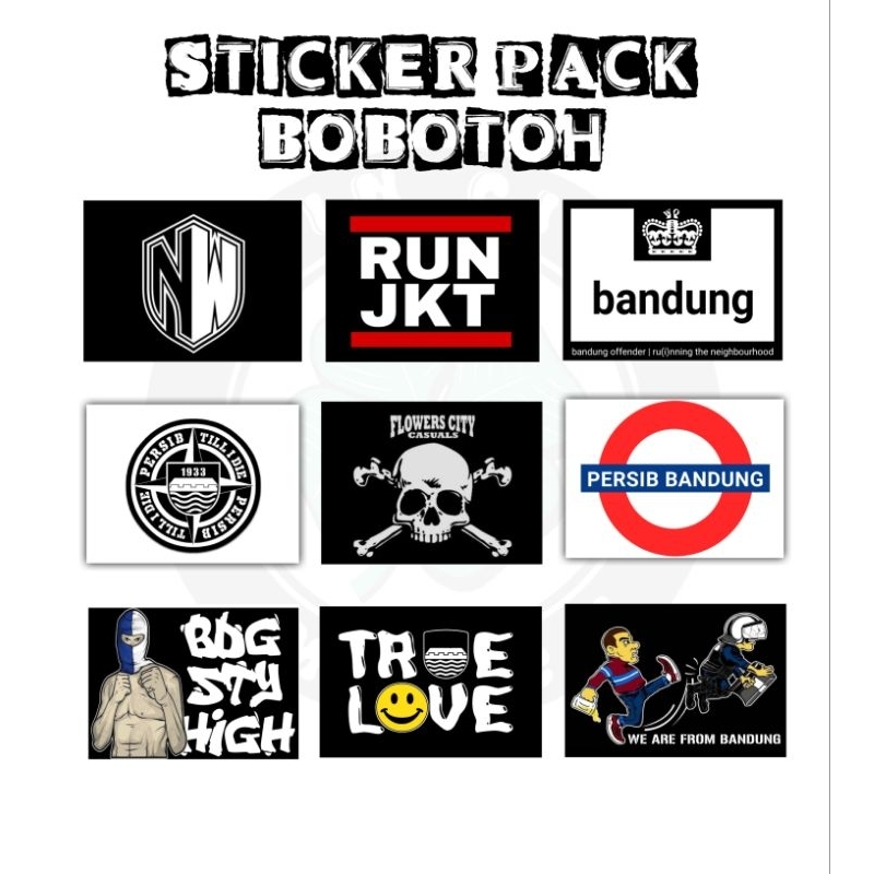 

STIKER FOOTBALL CASUALS STIKER BOBOTOH PERSIB ULTRAS HOOLIGANS TERMURAH