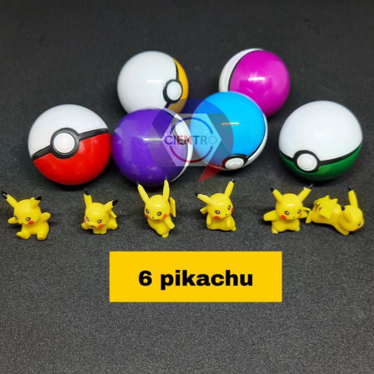 Model Terjamin  mainan pokeball isi 6