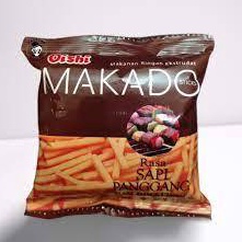 

SPESIAL DISCOUNT Oishi Makado sapi panggang Makanan Ringan 1gr 1 Renceng renteng isi 1 pcs