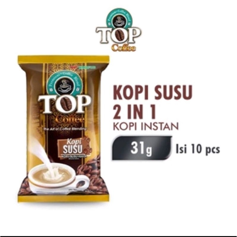 

Top Coffe Susu 2 in 1 isi 10 Sachet