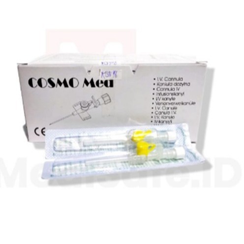 IV Catheter/ Abbocath No. 24 G Merk Cosmo (Type Wing Port) Per Pcs