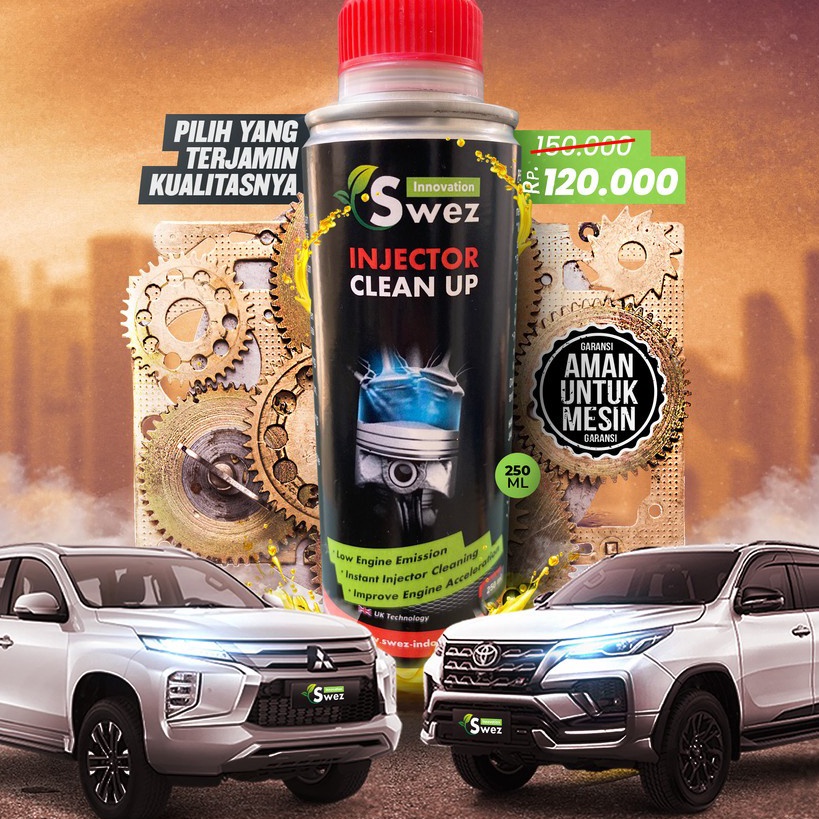 Wah Injector Cleaner Mobil Bensin Dituang  Swez Injector Clean Up 25ml  Fuel Injector Cleaner