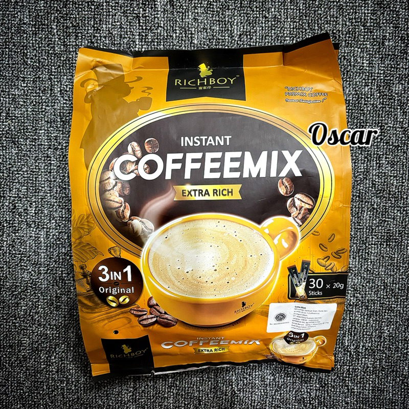 

Richboy Coffeemix ExtraRich isi 30 stick kopi Malaysia