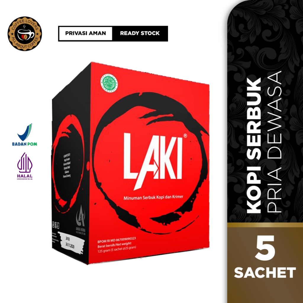 

Laki Coffee Reguler Original BPOM Isi 5 Sachet LK Coffee