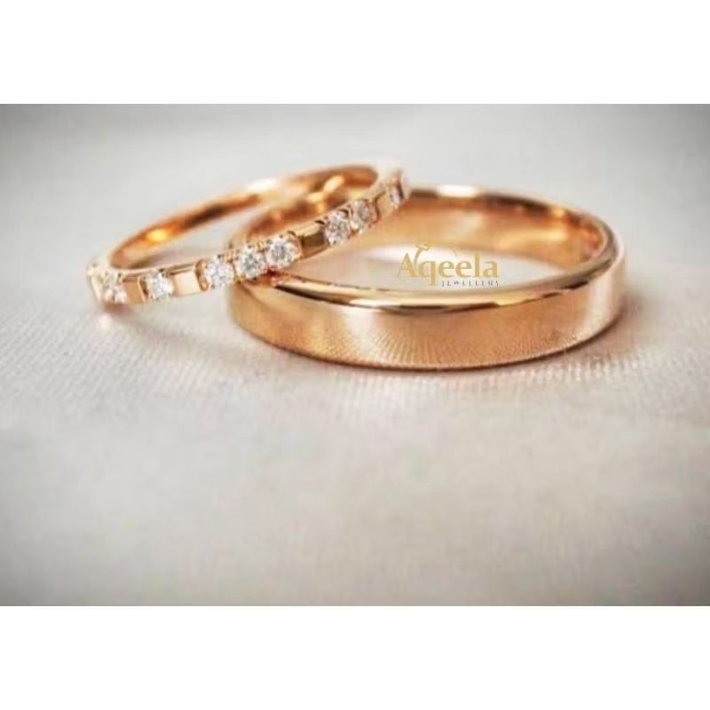 Cincin Couple Lamaran Tunangan Perak Emas
