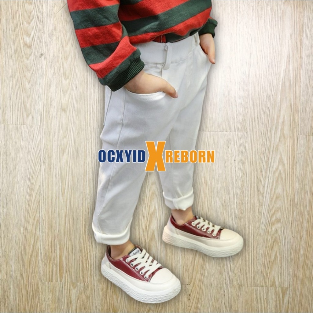 CELANA JEANS ANAK WARNA PUTIH COWOK CEWEK USIA 3-12 TAHUN