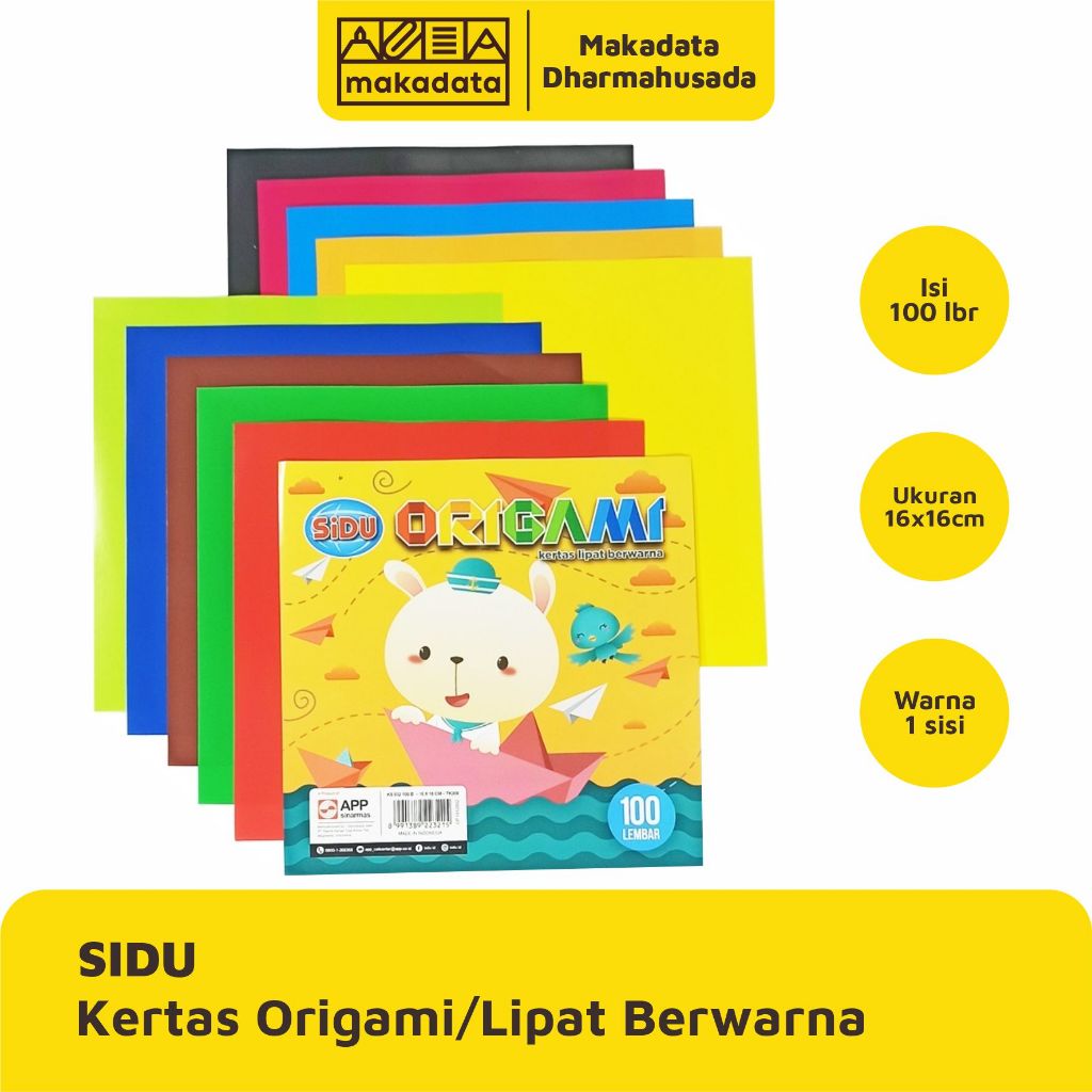 

KERTAS LIPAT | ORIGAMI SIDU UKURAN 16X16CM ISI 100 LEMBAR