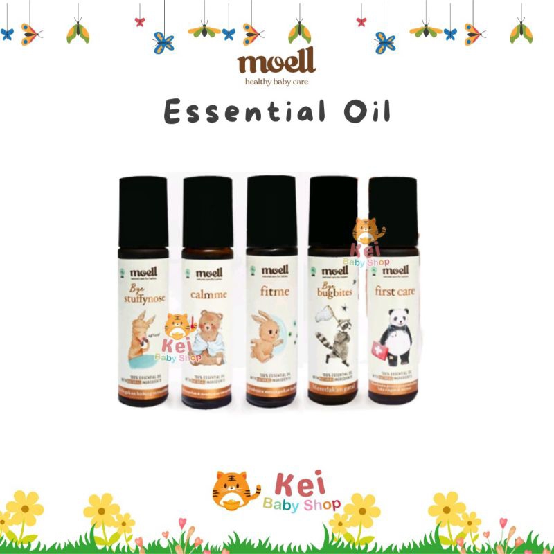 Moell Essential Oil 8gr Natural Organic / Essential Oil Bayi