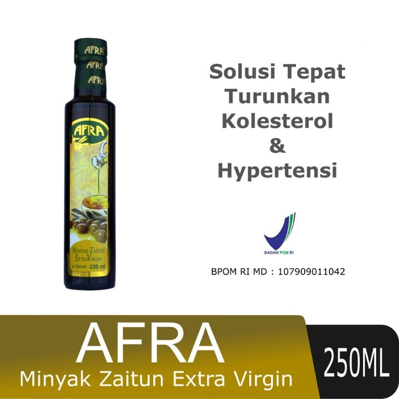 

MINYAK ZAITUN EXTRA VIRGIN OIL AFRA 250 ML | Original Zaitun