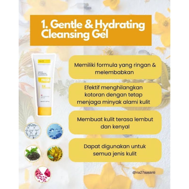 nioblu Fresh Jafra Skincare Terbaru Cleanser Gel, Blemish, Day Cream dan Night Cream