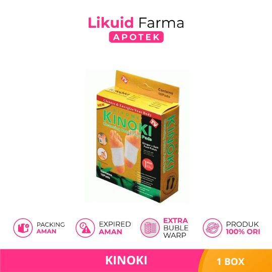 Kinoki Detox Kaki Original Gold (1 Box Isi 10 Pcs) -  Detox Kaki BPOM - Kinoki Original 100%