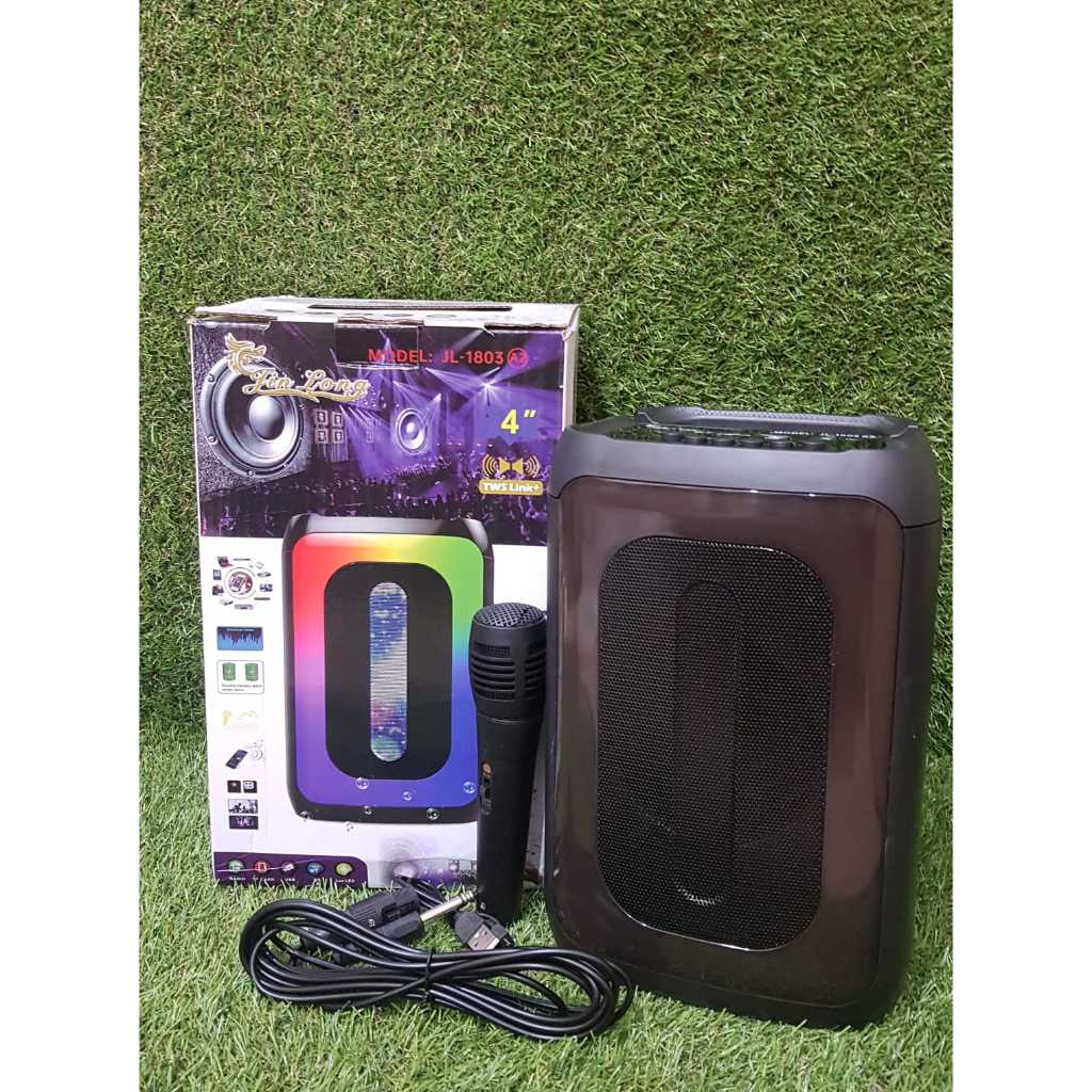 SPEAKER merk JINLONG JL-1803 tipe Ac FREE MIC kabel