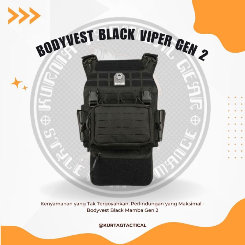 KURTAG - BODYVEST DURHAIM BLACK VIPER MARK II NEW APPAREL DURHAIM