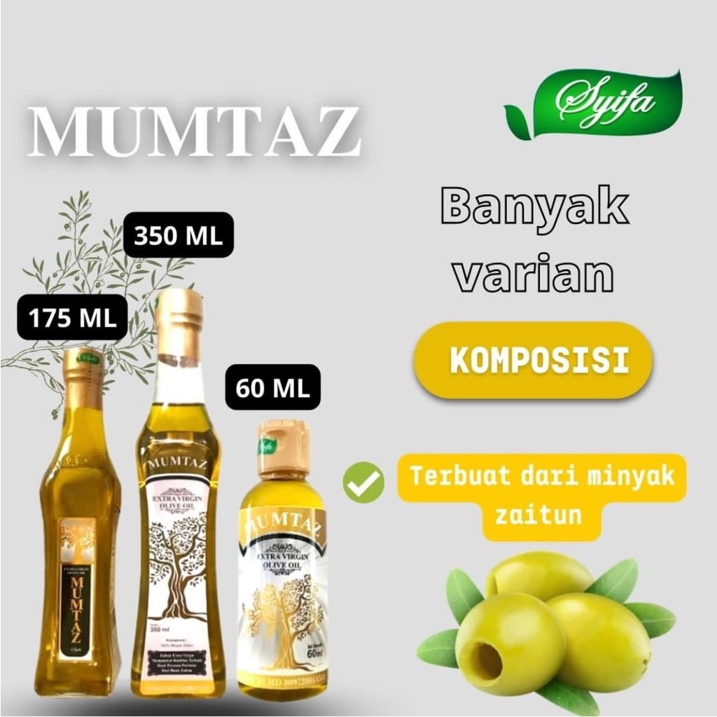 

Minyak Zaitun Mumtaz Ekstrak Virgin Oil 175 ml