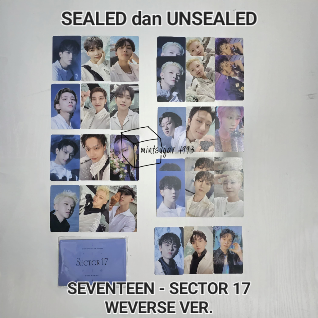 [ Ready Stock SEALED / Unsealed New ] Seventeen - 4th Repackage Album Sector 17 weverse ver album [ 