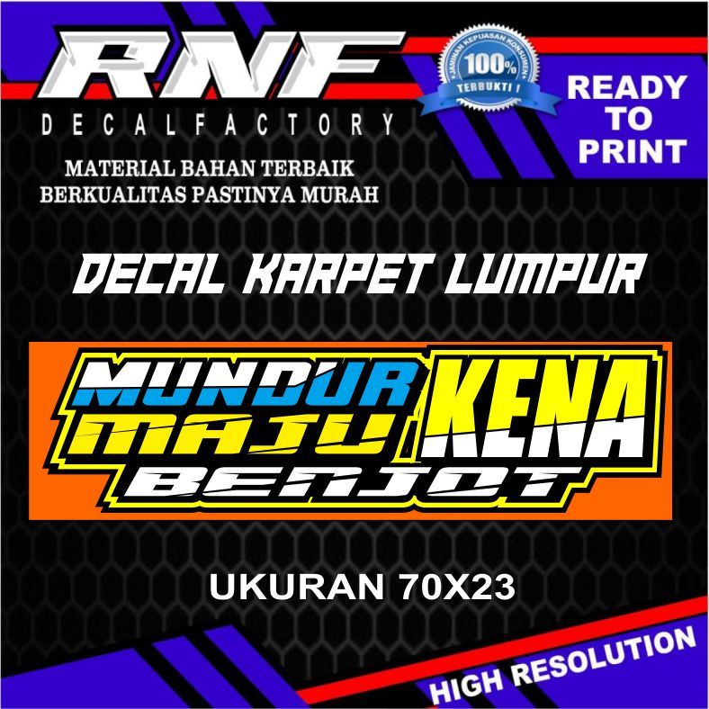 STIKER/DECAL KARPET LUMPUR,STIKER KARPET PRINTING,STIKER KARPET LUMPUR