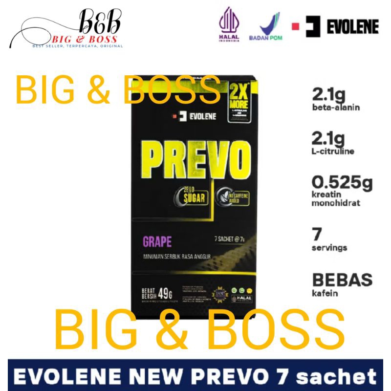 EVOLENE PREVO PREWORKOUT 7 SACHET
