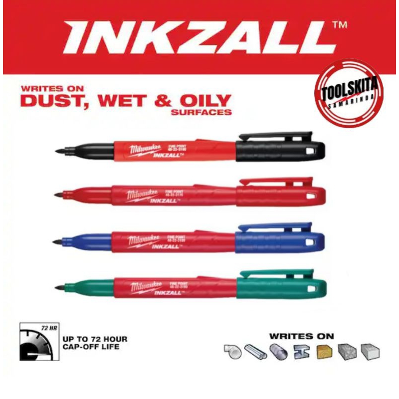 

milwaukee inkzall marker 48-22-3100 fine Point
