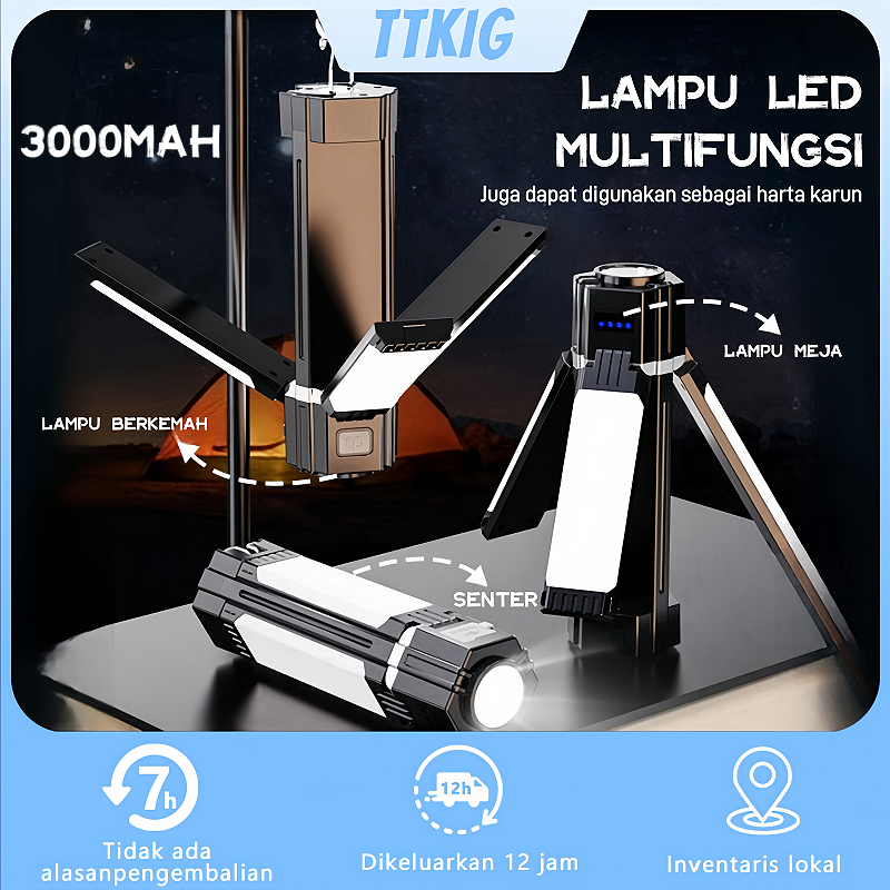 Senter LED Super Terang / Emergency Lamp / Senter Camping / Senter LED / Senter Super Terang / Sente