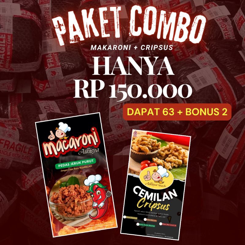 

PAKET COMBO Kripik Usus &Makaroni