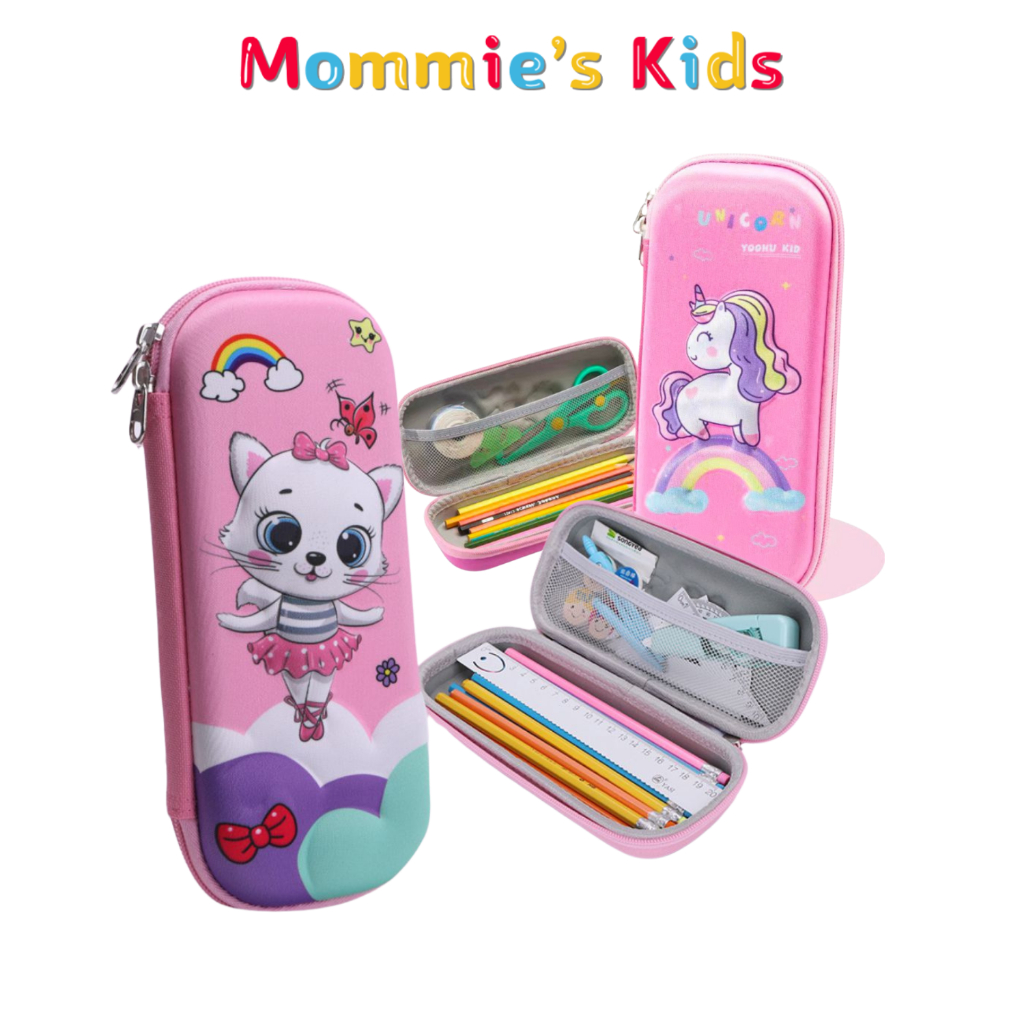 

Tempat Kotak Pensil 3D Timbul EVA Anak Perempuan Motif Unicon Pink MK909