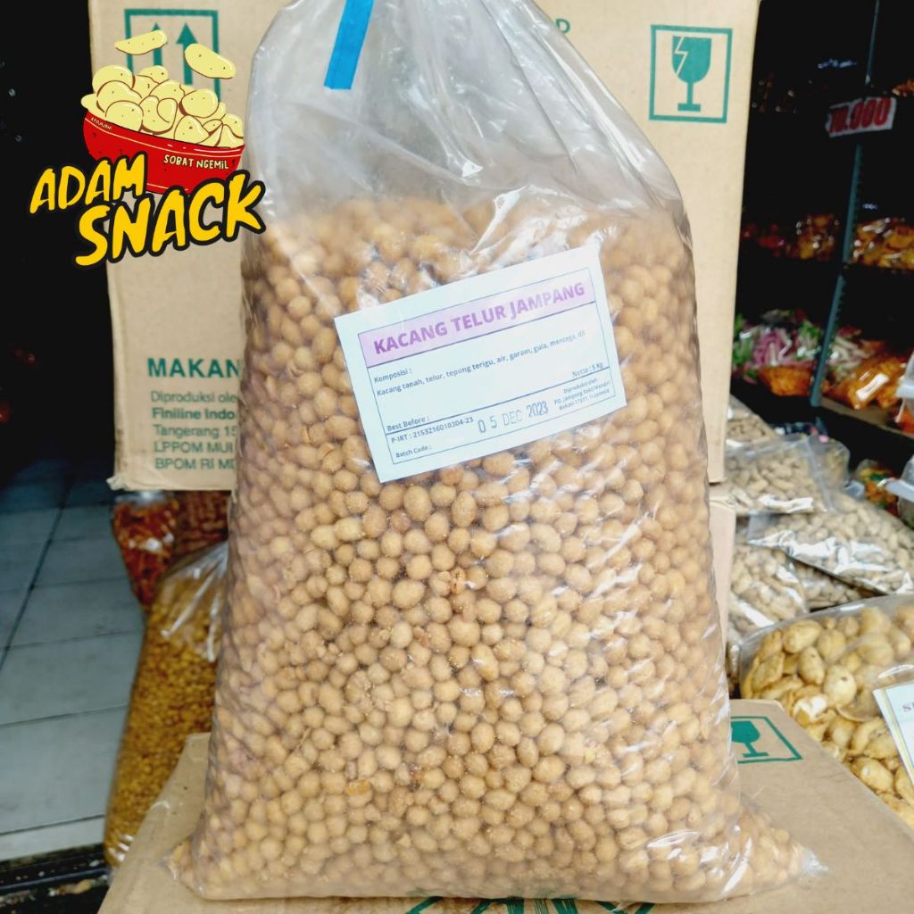 

KACANG TELUR JAMPANG BAL ISI 5 KG RENYAH COD DAN INSTANT 2 JAM