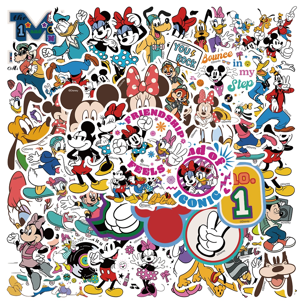 

COD Disney Mickey Aesthetic Stiker Donald Bebek Stiker Anti Air Stikers Berperekat Waterproof sticker decal buat Motor Helm Buku Journal Koper Casing HP Laptop Botol Minum Hadiah anak