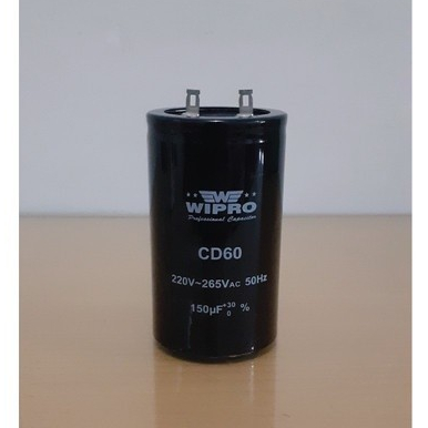 Kapasitor 150uF bulat Wipro (1/4HP)