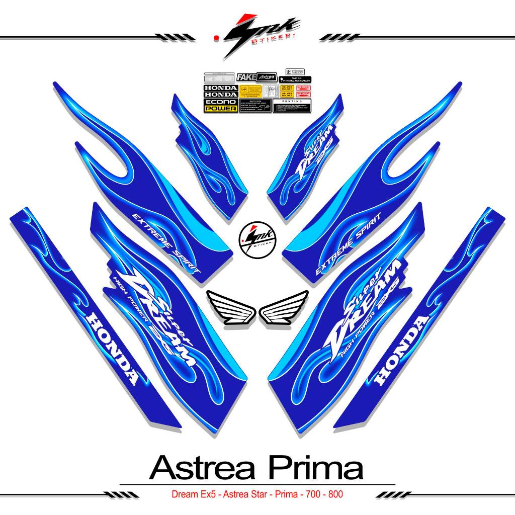 STRIPING HONDA ASTREA MOTIF STAR PRIMA DREAM EX5 TRIBAL FIRE MOTIF 1 / DREAM EX5 / HONDA EX5 / STICK