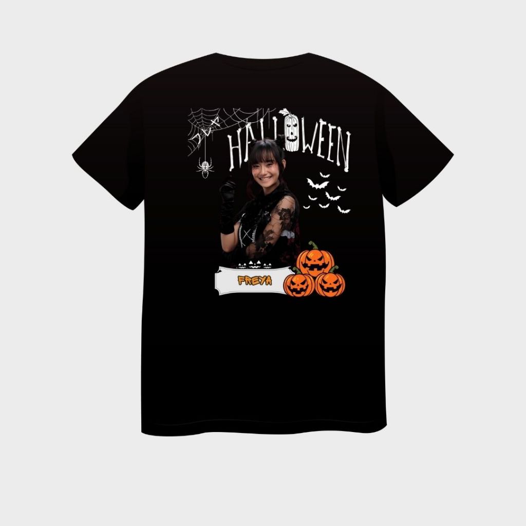 Kaos JKT48 Halloween Baju JKT48 Spesial Halloween | Kaos Freya JKT 48 | Kaos Unisex Pria Wanita | Ke