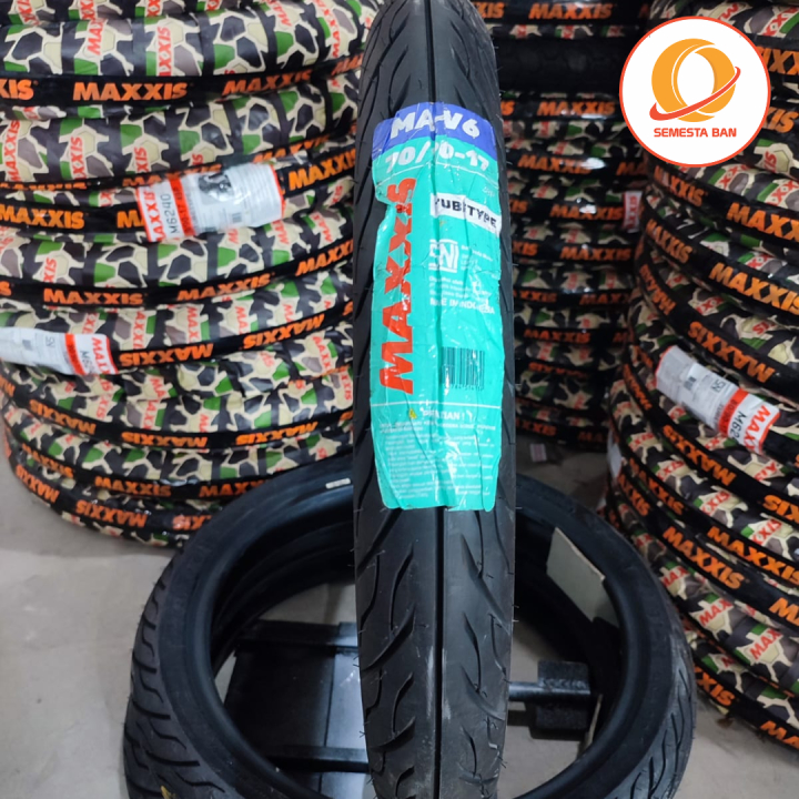 MAXXIS MA-V6 70/90-17 BUKAN TUBLES BAN LUAR MOTOR BEBEK RING 17 MAXXIS TUBETYPE